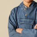DENIM SWEATSHIRT