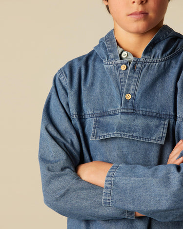 DENIM SWEATSHIRT