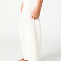WHITE JEANS MINI STUDS