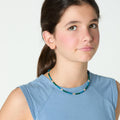 ANILINE BLUE RANGLA SLEEVELESS T-SHIRT
