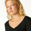 CAMISETA FRUNCE POINTELLE BLACK
