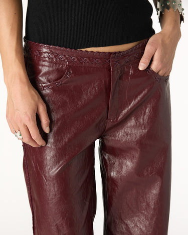PANTALÓN TRENZADOS BURGUNDY