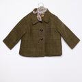 ABRIGO CUELLO PICO CUADRO GREEN