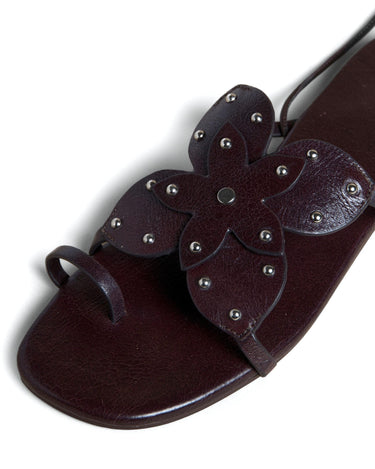 STUDDED FLOWER SANDAL