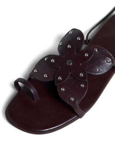 STUDDED FLOWER SANDAL