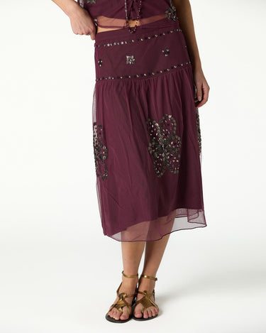 BETTERSWEET EMBROIDERED TULLE SKIRT