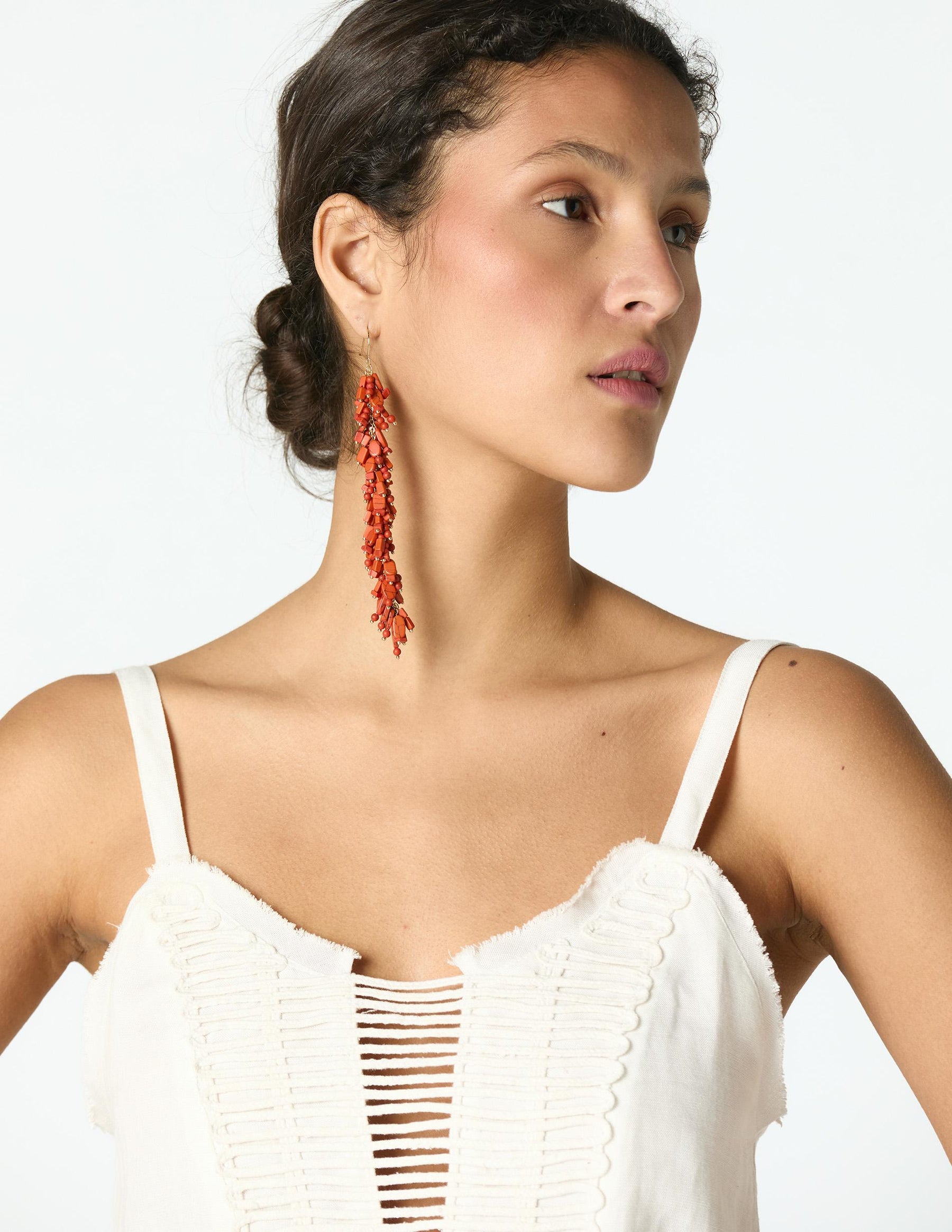 ECRU RIBBON TOP
