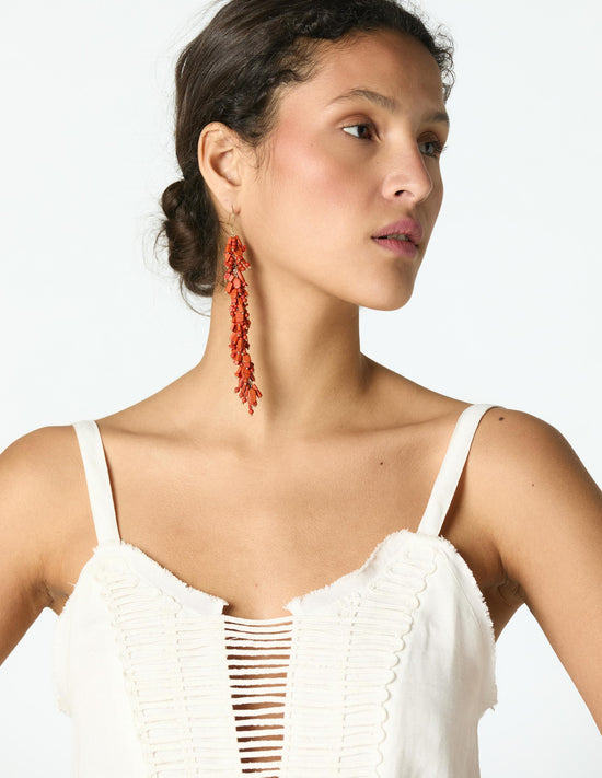 ECRU RIBBON TOP