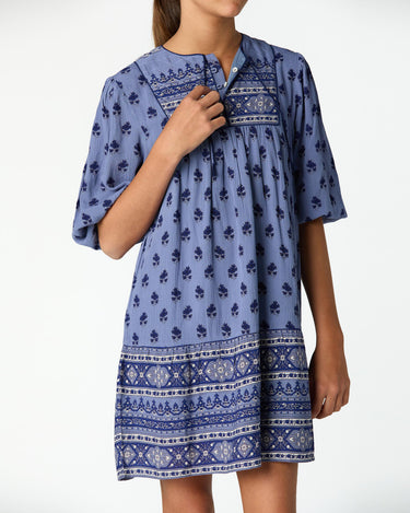 BUTI BLUE PRINT DRESS
