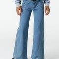 CRISS-CROSS POCKET PANTS BLUE