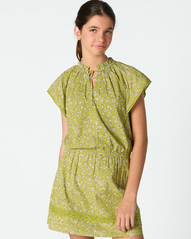 VESTIDO PRINT TOILE ALGAE