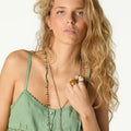 TOP DRAWSTRINGS STRAPS GREEN