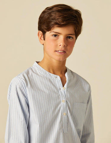 BLUE STRIPED SHIRT