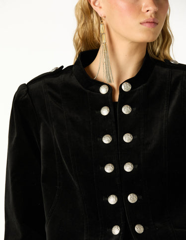 CHAQUETA TERCIOPELO DOBLE BOTÓN BLACK