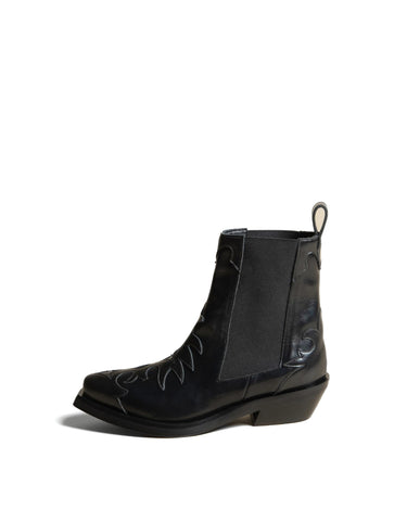 BLACK COWBOY BOOT