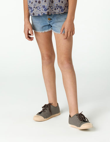BLUE DENIM SHORTS