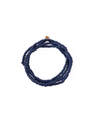 LONG ANILINE BLUE NECKLACE