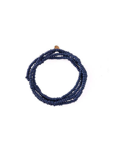 LONG ANILINE BLUE NECKLACE