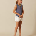 BLUE CUT T-SHIRT