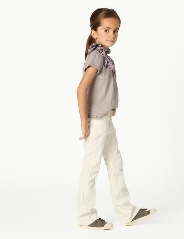 IRON GREY RUCHED T-SHIRT