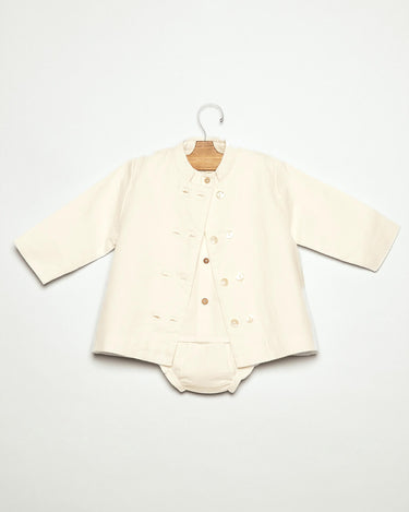 WHITE PIQUÉ JACKET