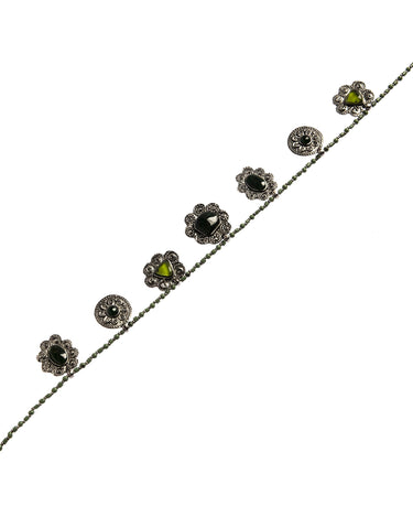 GREEN MEDALLION BELT
