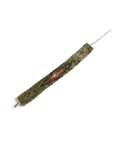 MIYUKI ETHNIC GREEN CHOKER