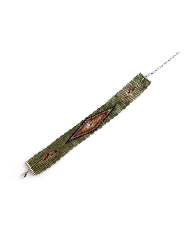 MIYUKI ETHNIC GREEN CHOKER