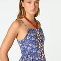 STRAPPY WAVE PRINT DRESS