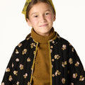 ANTHRACITE FLOWER BOMBER JACKET