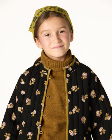 ANTHRACITE FLOWER BOMBER JACKET