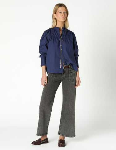 GREY TROUSERS POCKET SEAMS