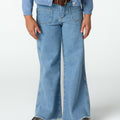 BLUE DENIM POCKET TROUSERS