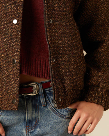 TWEED BOMBER JACKET