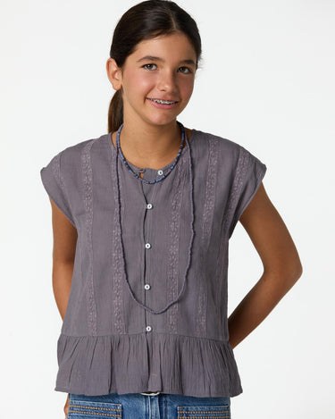 OVERCAST LACE V-NECK SHIRT