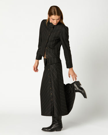BLAZER CRUCE BOTONES RAYA ANTRACITA
