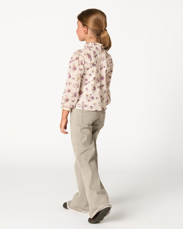 Gray denim cargo pants