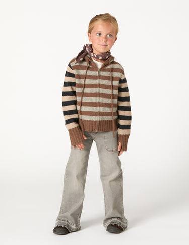 Pantalón wide leg vaquero gris claro
