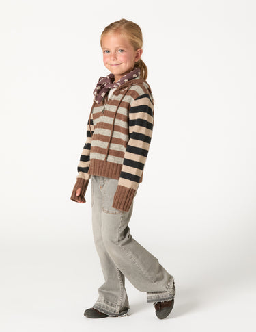 Pantalón wide leg vaquero gris claro