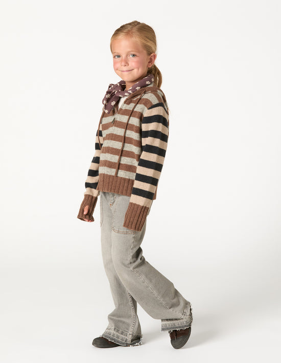 Pantalón wide leg vaquero gris