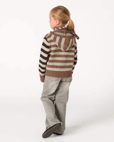 Light gray denim wide leg pants
