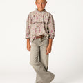 Gray denim pocket trousers