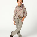 GRAY FLARE JEANS