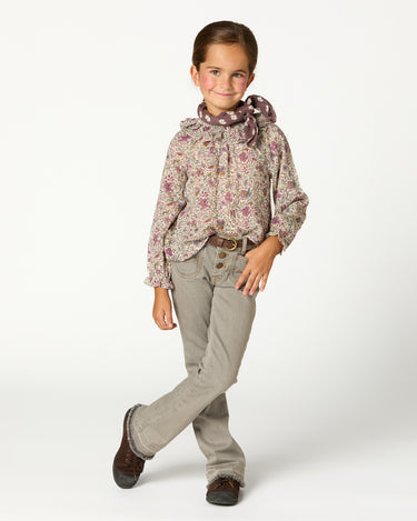 GRAY FLARE JEANS
