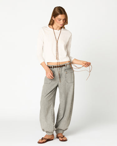 WHITE LONG SLEEVE T-SHIRT NN