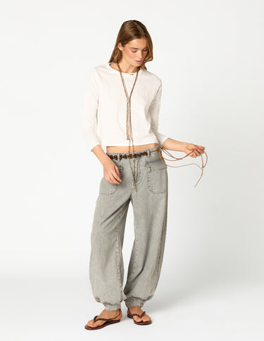 WHITE LONG SLEEVE T-SHIRT NN