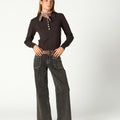 GREY TROUSERS POCKET SEAMS
