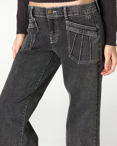 GREY TROUSERS POCKET SEAMS