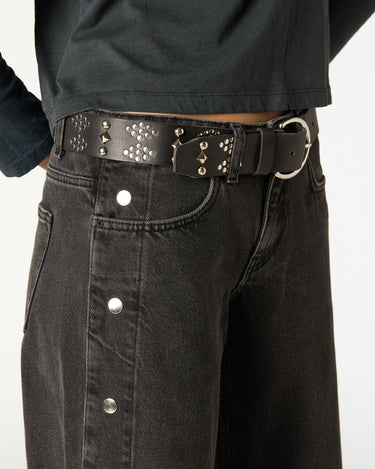 PANTALÓN BOTONES LATERALES ANTRACITA