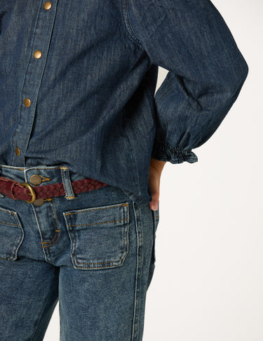 DENIM POCKET TROUSERS